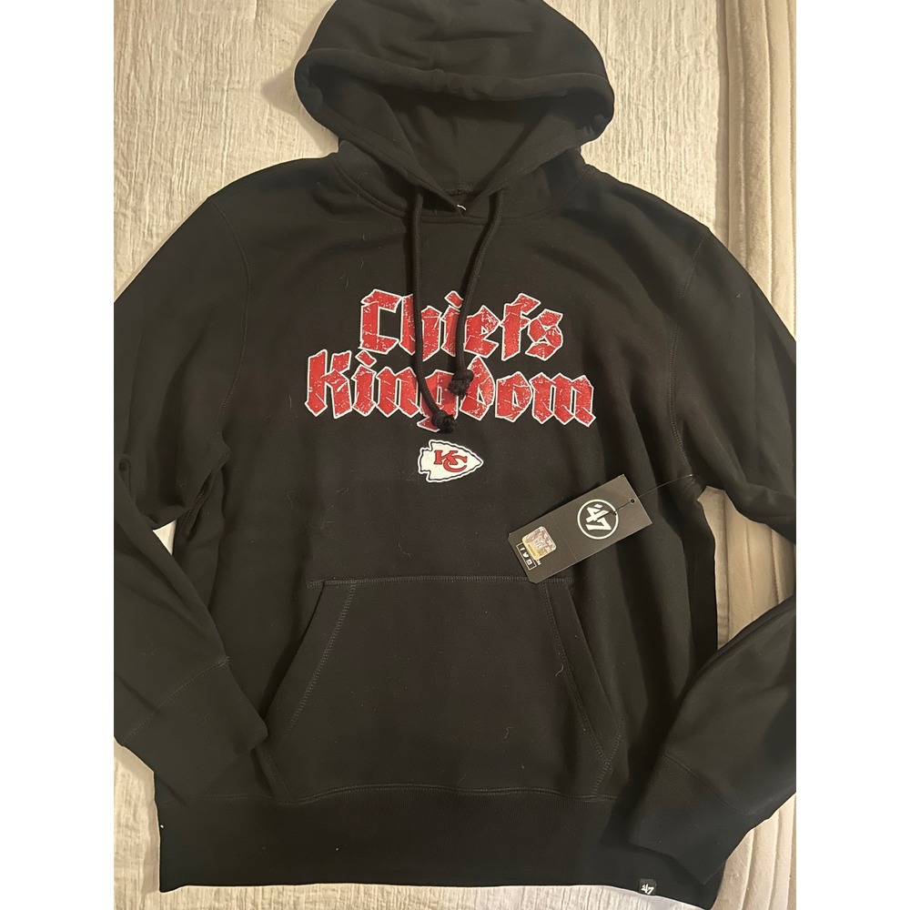 Kansas City KC Chiefs Kingdom Black Hoodie Large